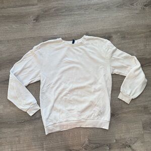 Divided White Crewneck